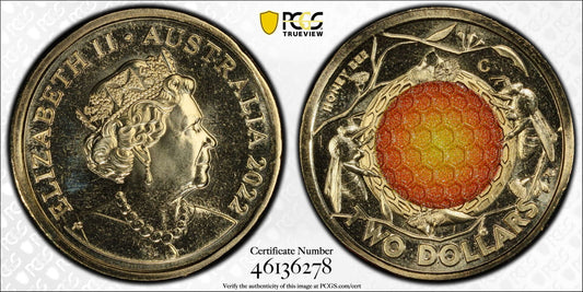 PCGS MS68 2022 $2 C Mint Honey Bee - Mastercoins