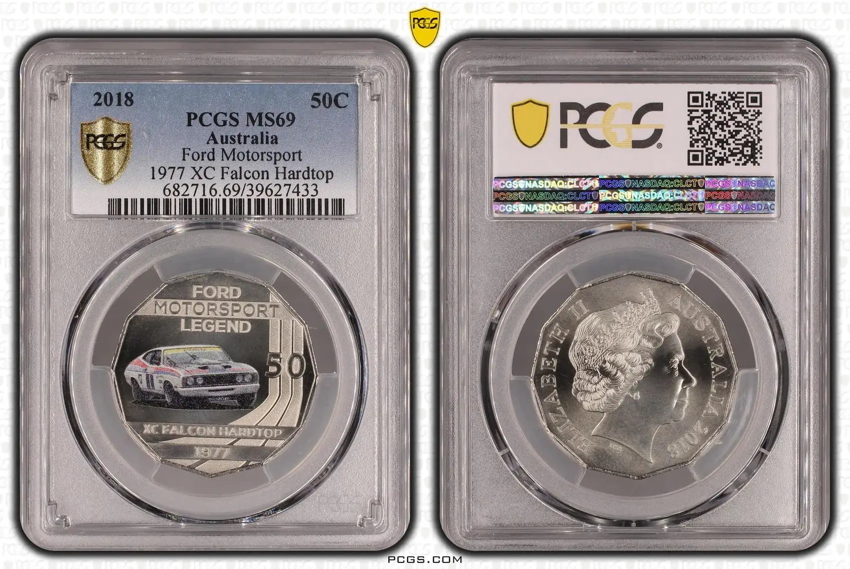 PCGS MS69 2018 50C 1977 XC Falcon Hardtop - Mastercoins