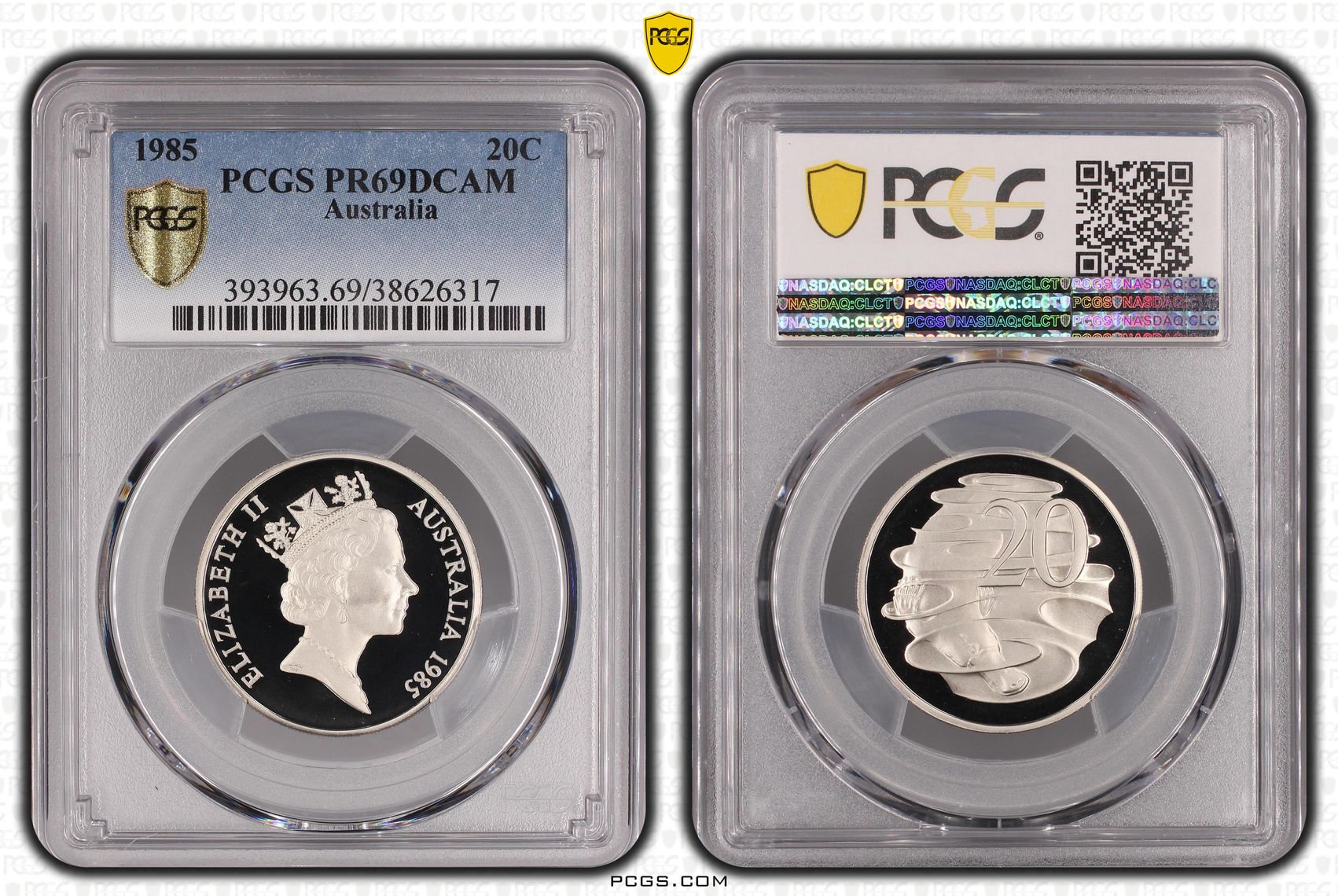 PCGS MS69DCAM 1985 20C Proof Coin - Mastercoins