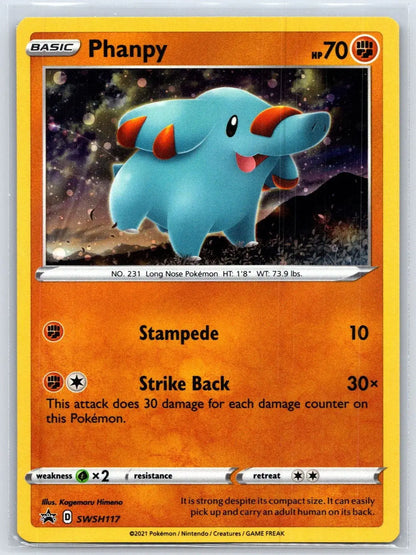 Phanpy SWSH117 SWSH Black Star Pokemon NM - Mastercoins