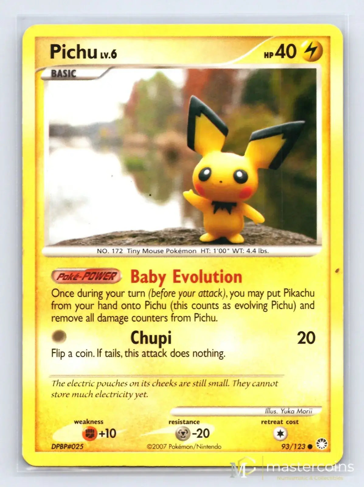 Pichu 93/123 Mysterious Treasures Pokemon MP - Mastercoins