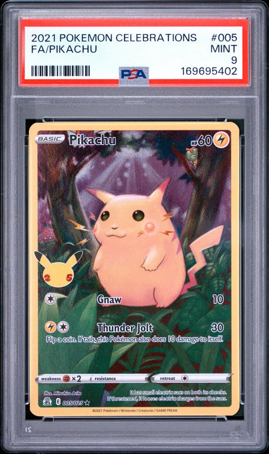 🎰👀 PIKACHU 005 CELEBRATIONS PSA 9 - Mastercoins