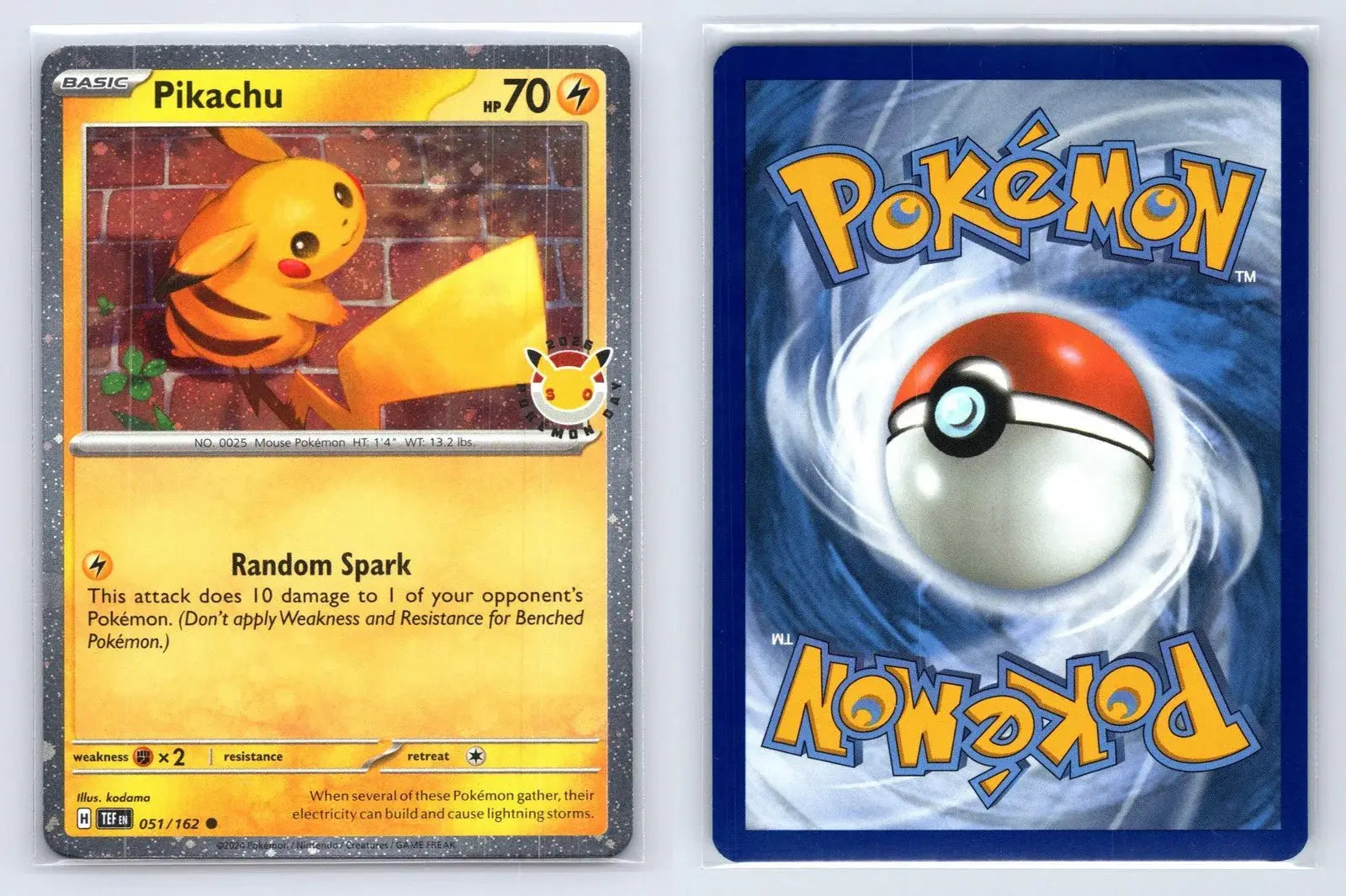 Pikachu 051/162 Stamped Pokemon Day 2026 Pokemon NM - Mastercoins