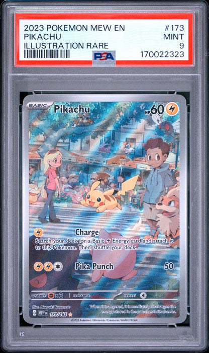 🎰👀 PIKACHU 173/165 151 PSA 9 - Mastercoins