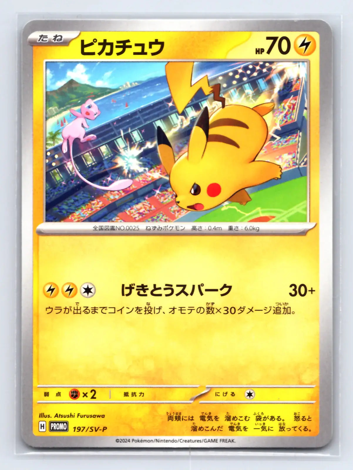 Pikachu 197 Promo Gym Event Pokemon Japanese Near Mint - Mastercoins
