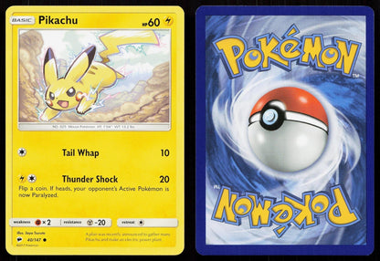 PIKACHU 40/147 BURNING SHADOWS NM - Mastercoins