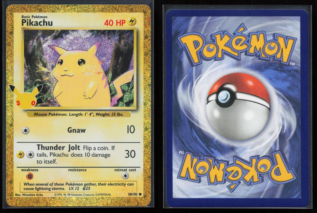 Pikachu 58/102 ME: 30th Celebration Classic Collection Classic Collection NM - Mastercoins