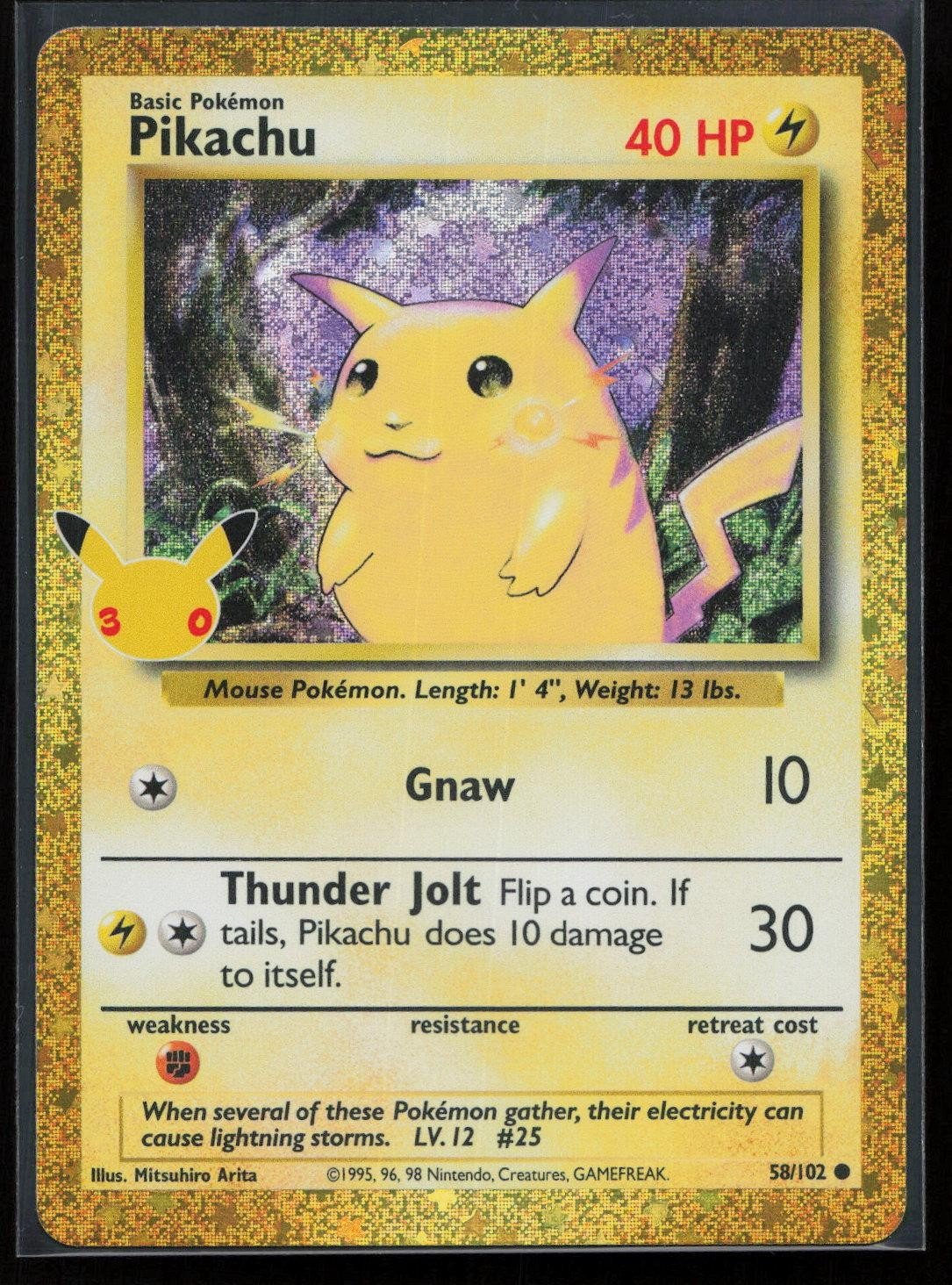 Pikachu 58/102 ME: 30th Celebration Classic Collection Classic Collection NM - Mastercoins