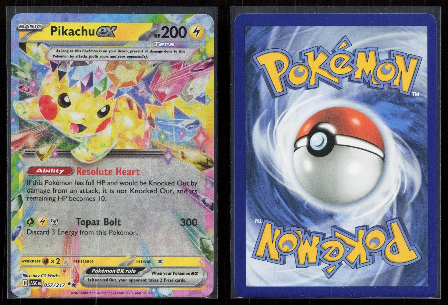 PIKACHU EX 057/191 SURGING SPARKS NM - Mastercoins