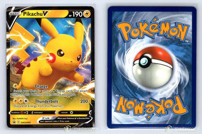 Pikachu V SWSH061 SWSH Black Star Pokemon NM - Mastercoins