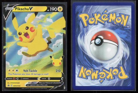 PIKACHU V SWSH143 SWORD & SHIELD PROMO NM - Mastercoins