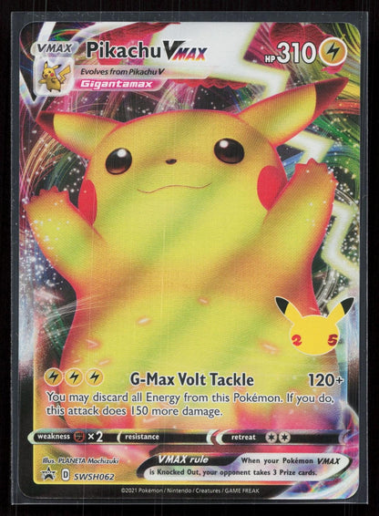 PIKACHU VMAX SWSH062 SWORD & SHIELD PROMO NM - Mastercoins