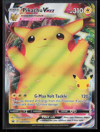 PIKACHU VMAX SWSH062 SWORD & SHIELD PROMO NM - Mastercoins