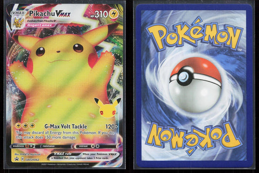 PIKACHU VMAX SWSH062 SWORD & SHIELD PROMO NM - Mastercoins