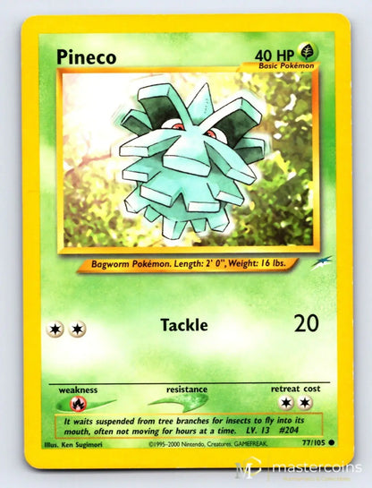 Pineco 77/105 Neo Destiny Pokemon MP - Mastercoins
