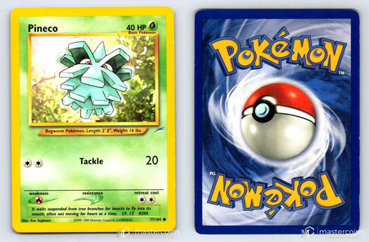 Pineco 77/105 Neo Destiny Pokemon MP - Mastercoins