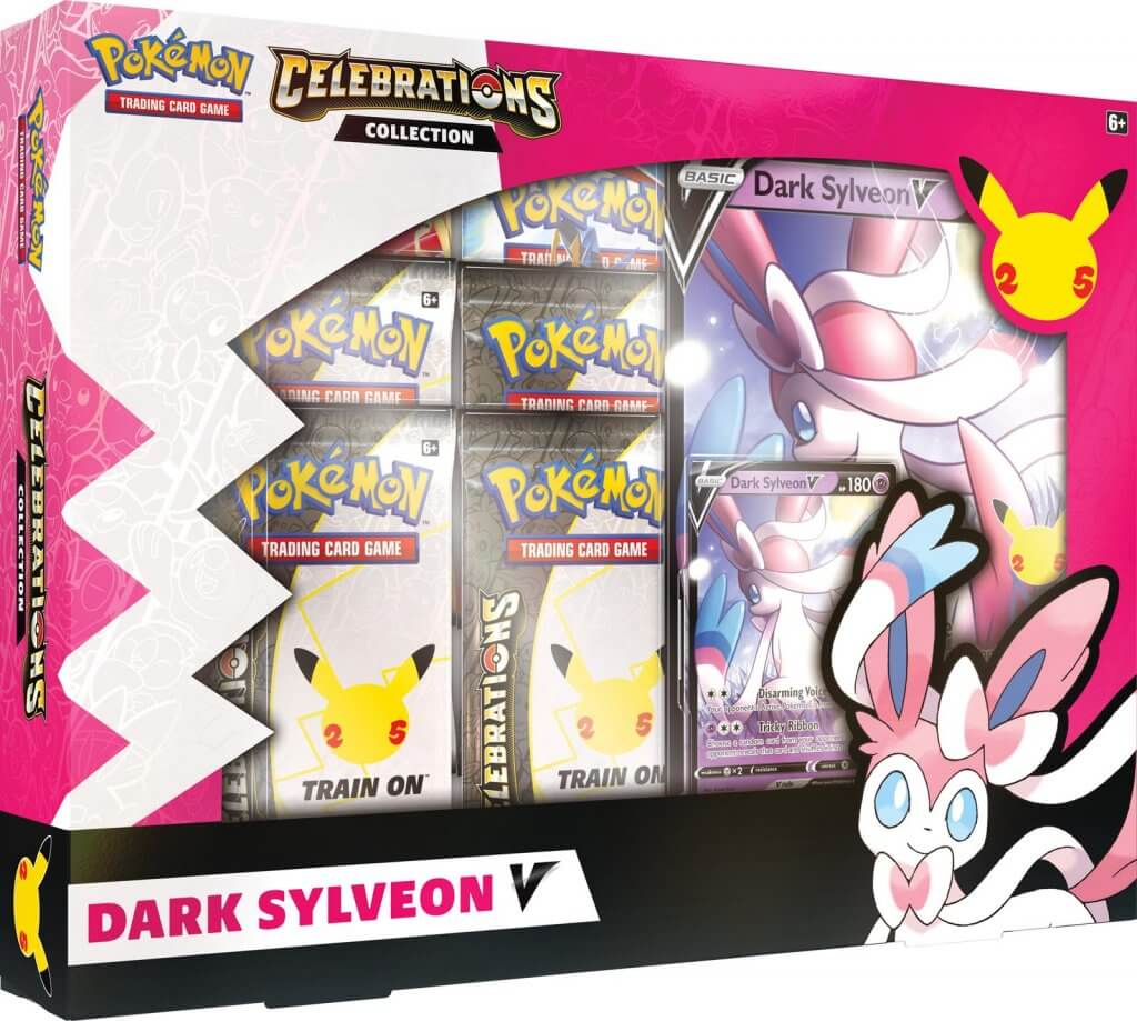 Pokémon TCG - Celebrations Collections - V Box (Lance’s Charizard V & Dark Sylveon V) - Mastercoins