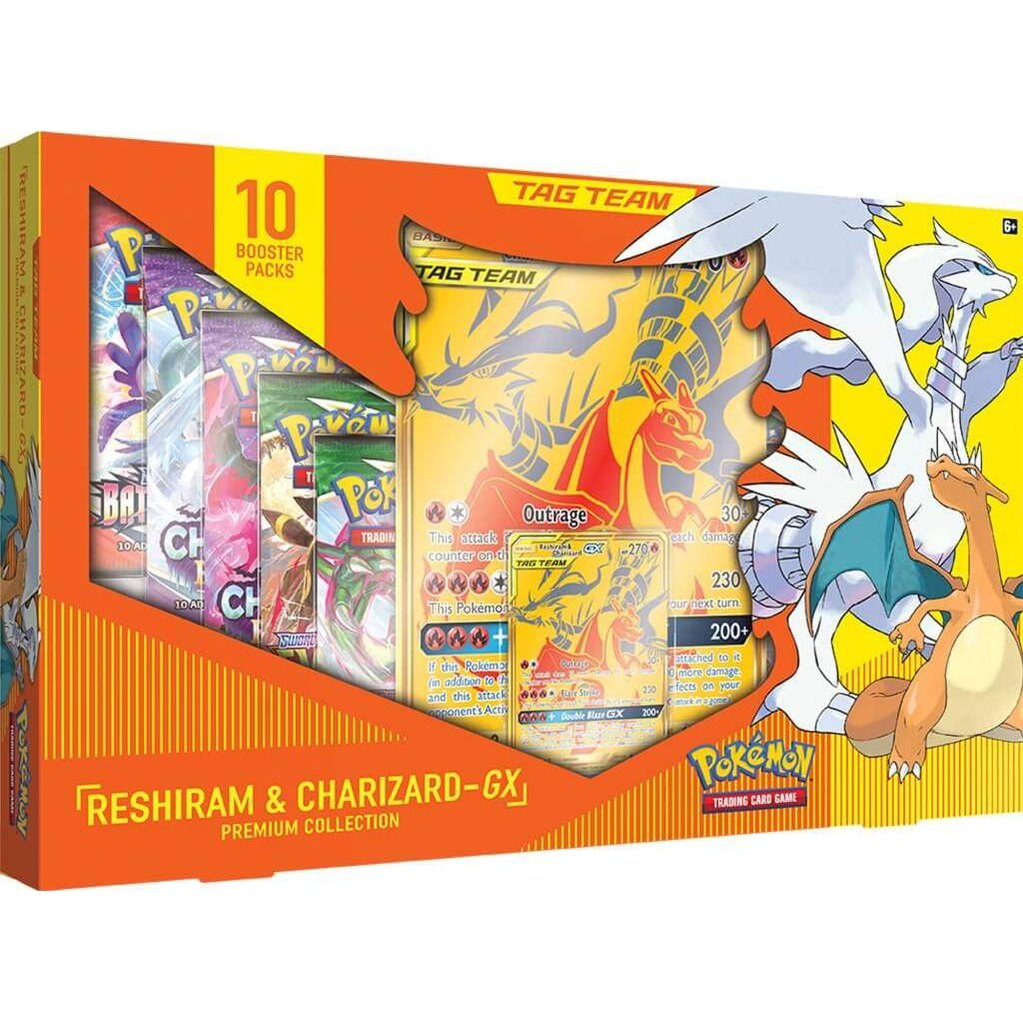 POKEMON TCG Charizard & Reshriam GX Premium Collection - Mastercoins
