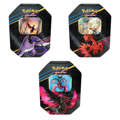 Pokémon TCG - Crown Zenith Tin - 4 Packs - (Galarian Articuno, Zapdos, Moltres) - Mastercoins
