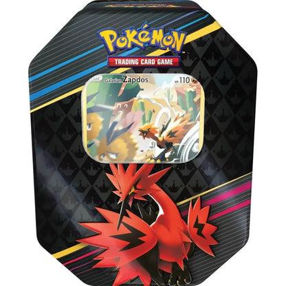 Pokémon TCG - Crown Zenith Tin - 4 Packs - (Galarian Articuno, Zapdos, Moltres) - Mastercoins
