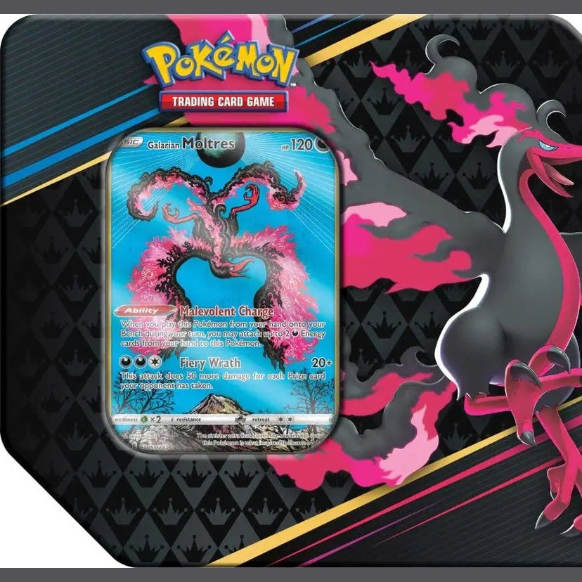 Pokémon TCG - Crown Zenith Tin (Galarian Articuno, Zapdos, Moltres) - Mastercoins