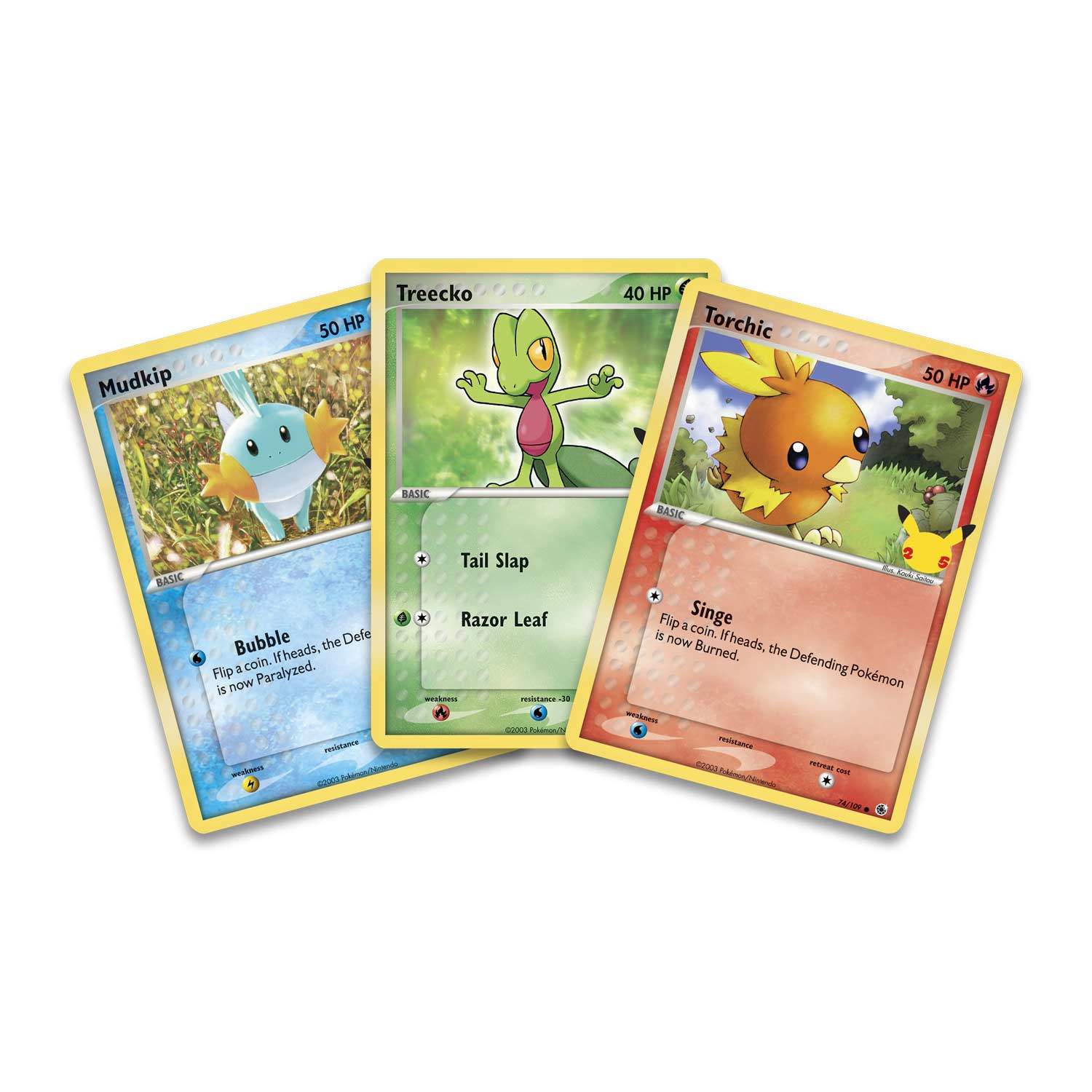 Pokemon TCG - Hoenn Jumbo First Partner Set (Treecko, Torchic, Mudkip) - Mastercoins