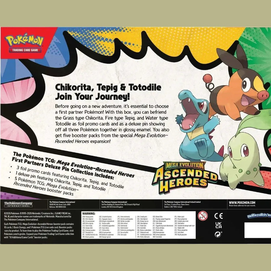 Pokémon TCG: Mega Evolution— Ascended Heroes First Partners Deluxe Pin Collection - Mastercoins