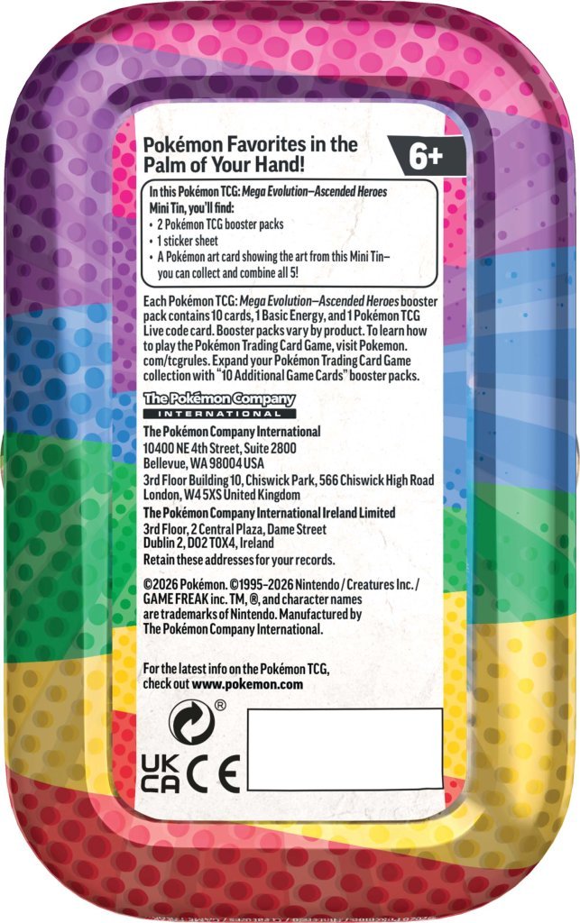Pokémon TCG: Mega Evolution— Ascended Heroes Mini Tin - Mastercoins