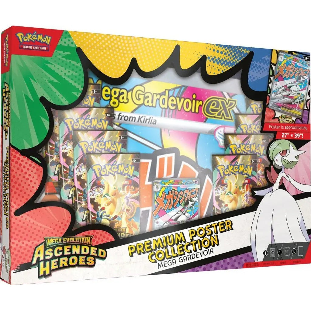 Pokémon TCG: Mega Evolution—Ascended Heroes Premium Poster Collection—Mega Gardevoir - Mastercoins