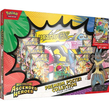 Pokémon TCG: Mega Evolution—Ascended Heroes Premium Poster Collection—Mega Lucario - Mastercoins
