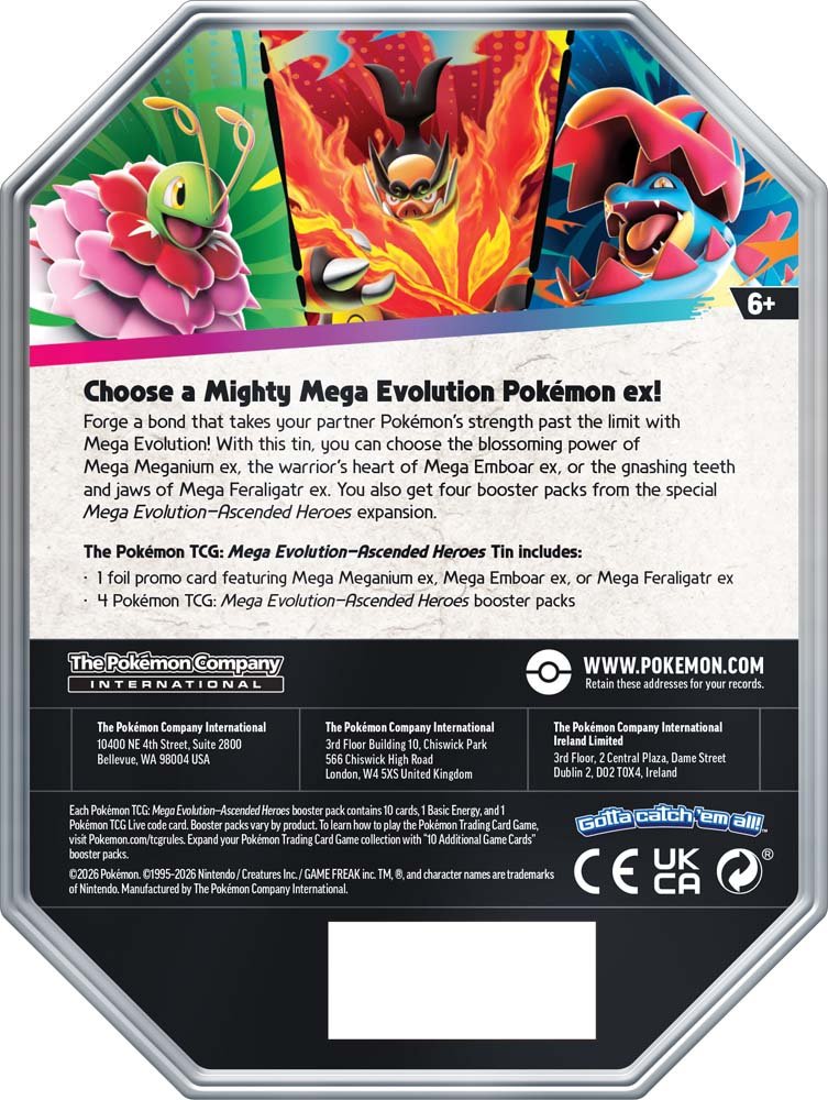 Pokémon TCG: Mega Evolution—Ascended Heroes Tin - Mastercoins
