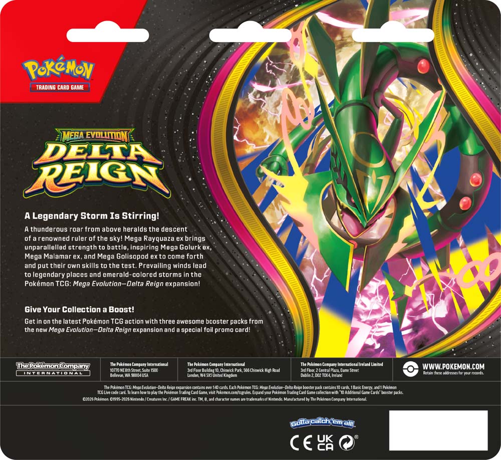 Pokémon TCG: Mega Evolution—Delta Reign Three-Booster Blister - Mastercoins