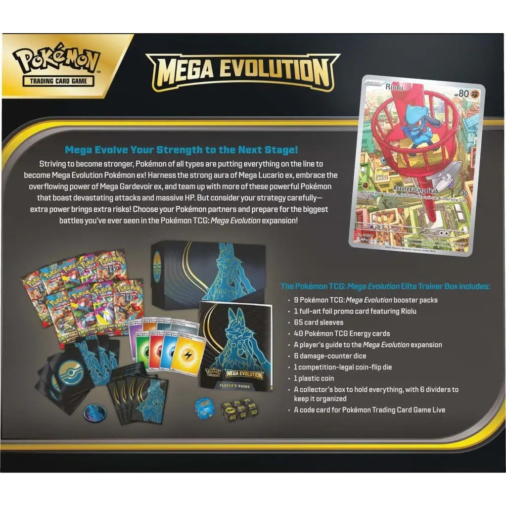 Pokémon TCG: Mega Evolution Elite Trainer Box - Lucario - Mastercoins