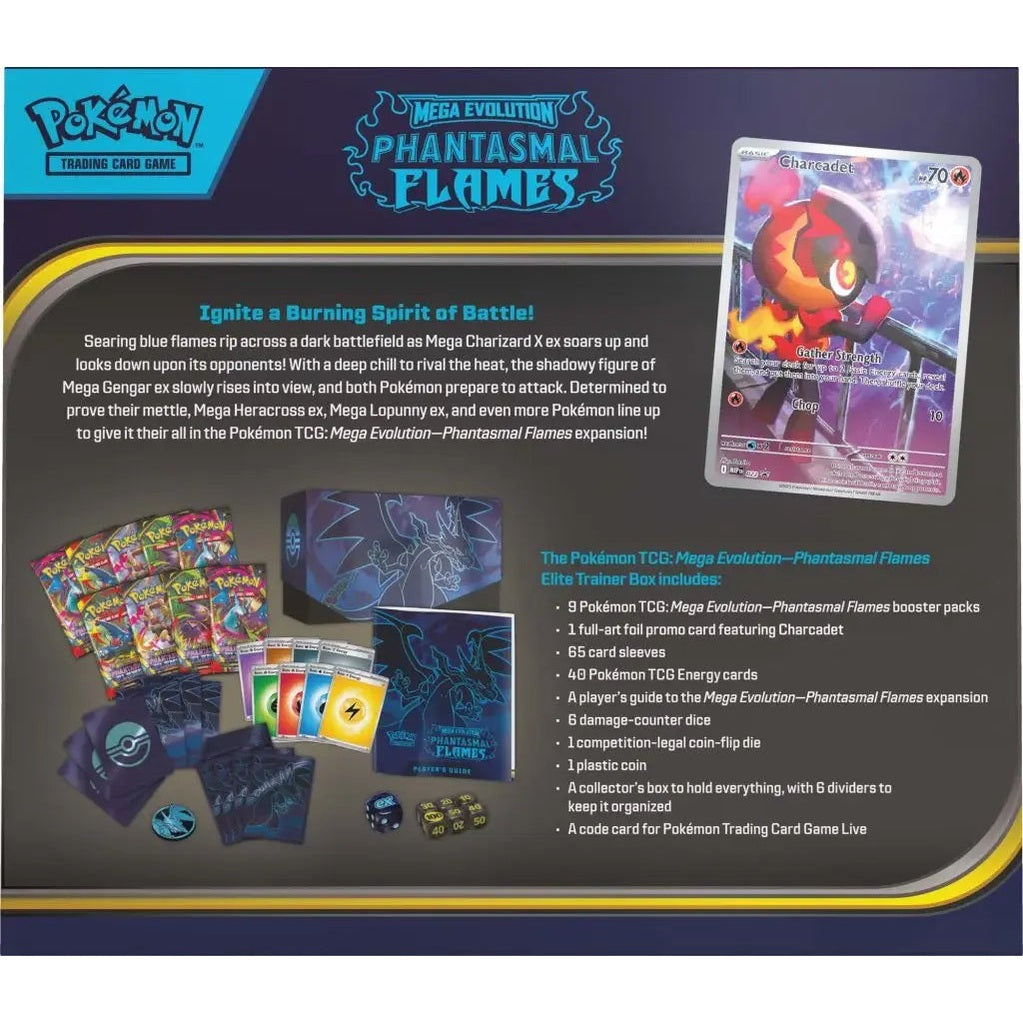 Pokemon TCG: Mega Evolution - Phantasmal Flames Elite Trainer Box - Mastercoins