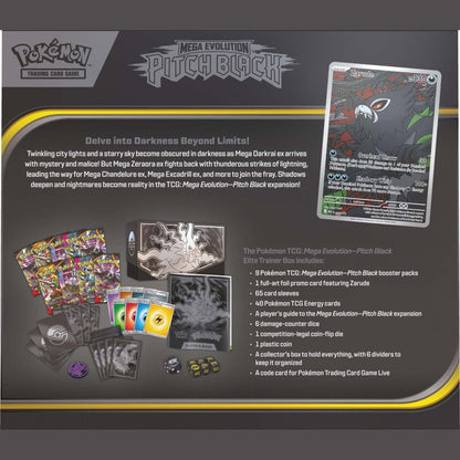 Pokémon TCG: Mega Evolution— Pitch Black Elite Trainer Box - Mastercoins