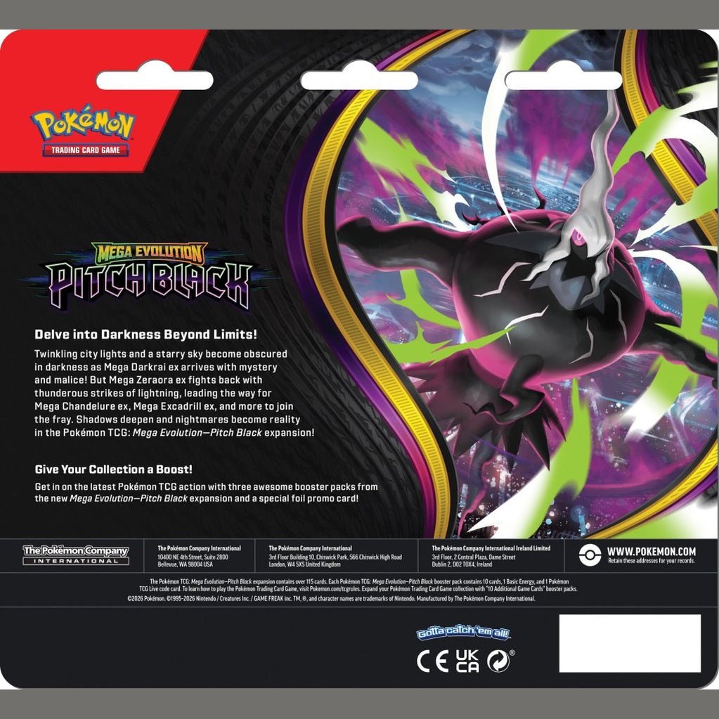 Pokémon TCG: Mega Evolution—Pitch Black Three - Booster Blister - Mastercoins