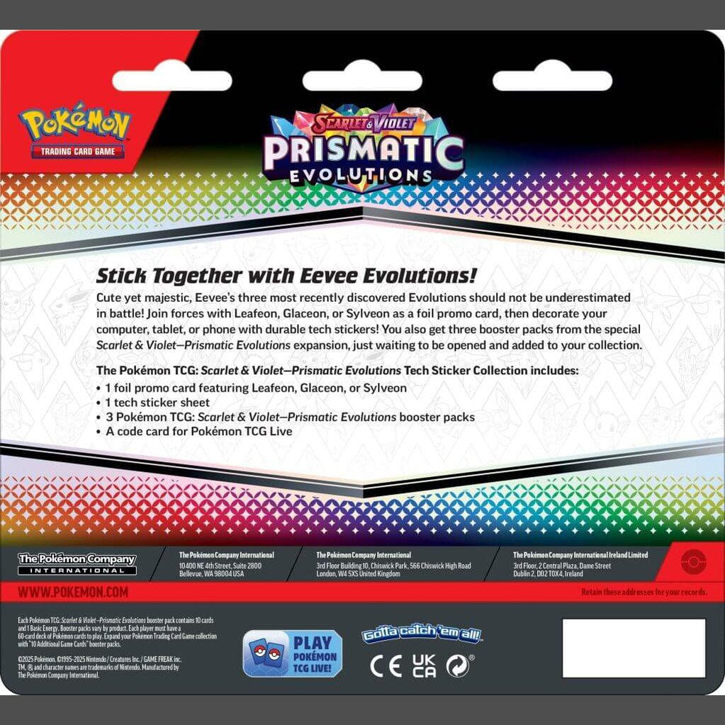 POKÉMON TCG Prismatic Evolutions Tech Sticker Collection - Glaceon - Mastercoins