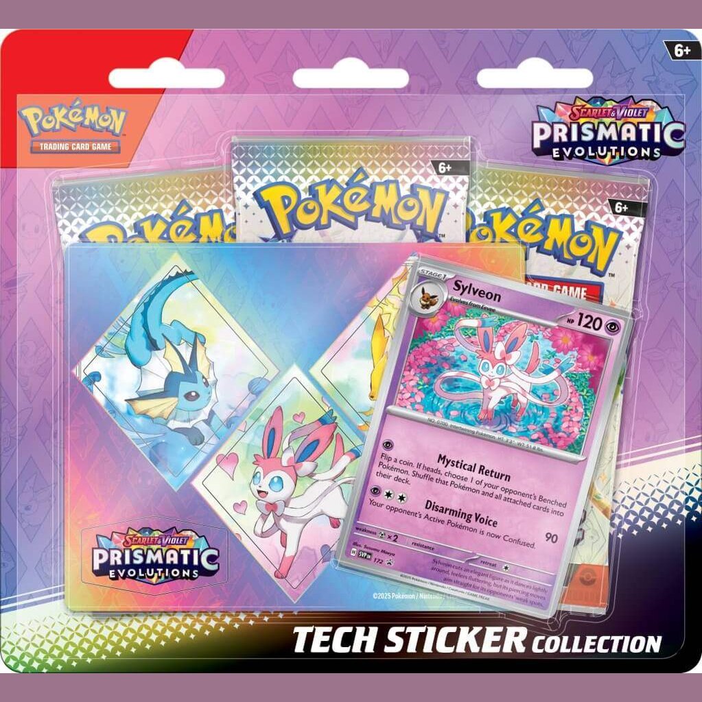 POKÉMON TCG Prismatic Evolutions Tech Sticker Collection - Sylveon - Mastercoins