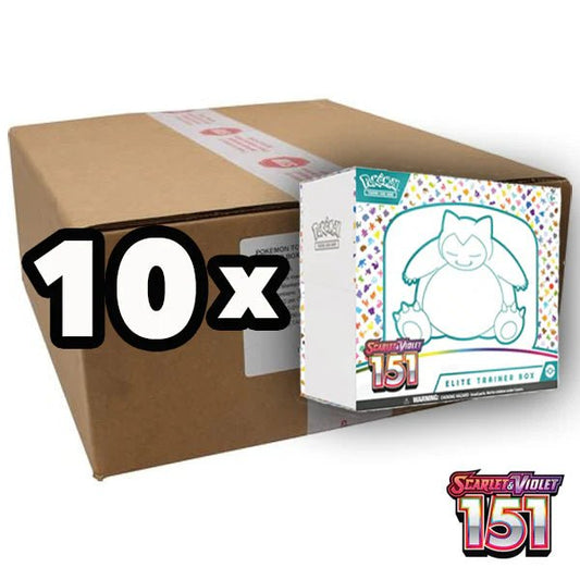 POKEMON TCG Scarlet & Violet 151 Elite Trainer Box Sealed Case (10 ETB) - Mastercoins