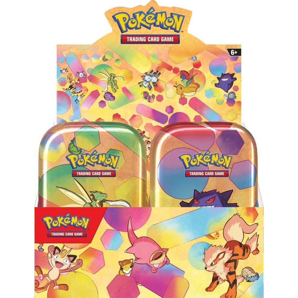 POKEMON TCG Scarlet & Violet 151 Mini Tins(10) Display Case - Mastercoins