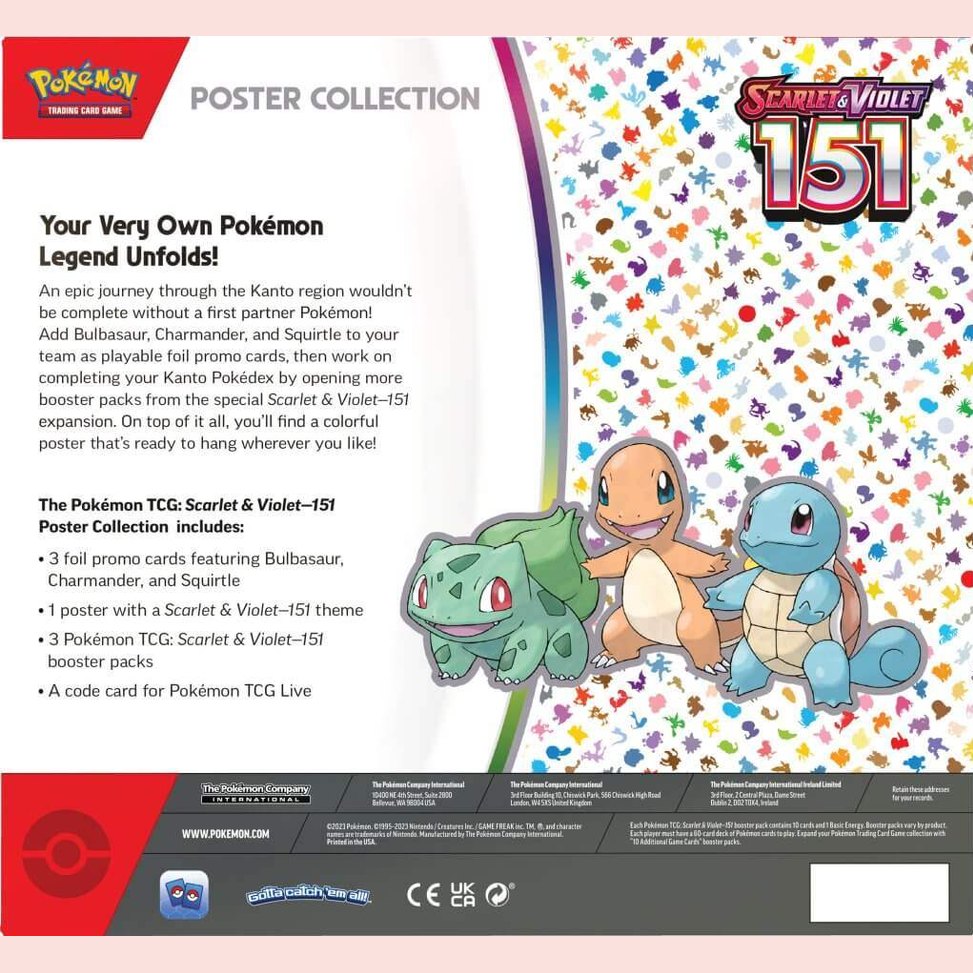 POKEMON TCG Scarlet & Violet 151 Poster Collection - Mastercoins