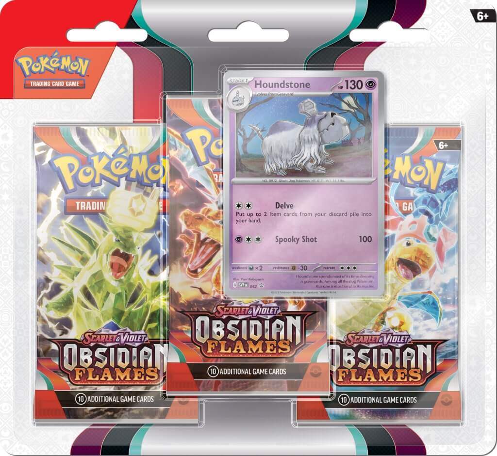 POKÉMON TCG Scarlet & Violet 3 Obsidian Flames Three Booster Blister - Mastercoins
