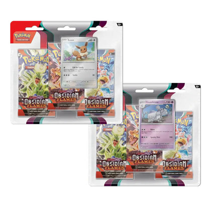 POKÉMON TCG Scarlet & Violet 3 Obsidian Flames Three Booster Blister - Mastercoins