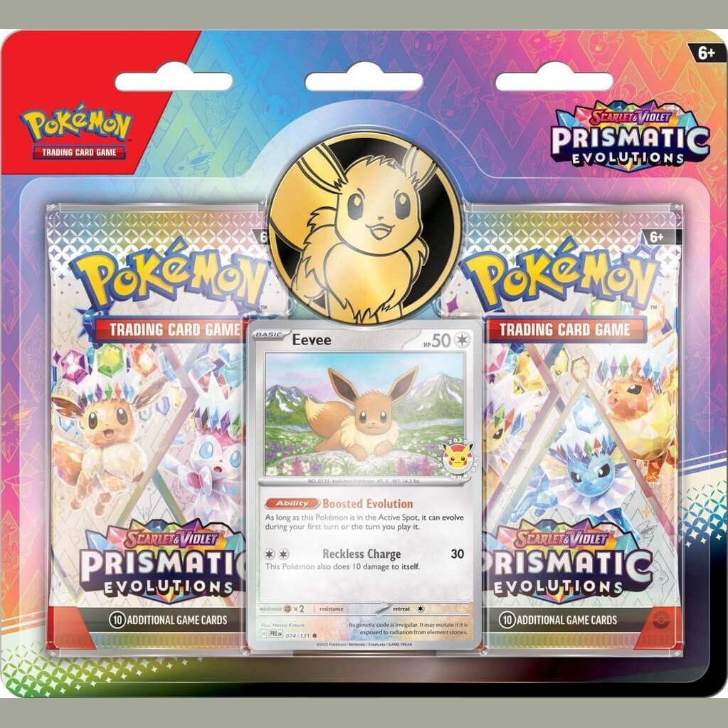 POKÉMON TCG Scarlet & Violet 8.5 Prismatic Evolutions 2 Pack Blister - Mastercoins