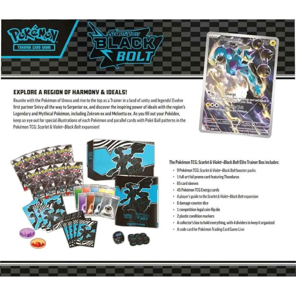 Pokémon TCG: Scarlet & Violet— Black Bolt Elite Trainer Box - Mastercoins