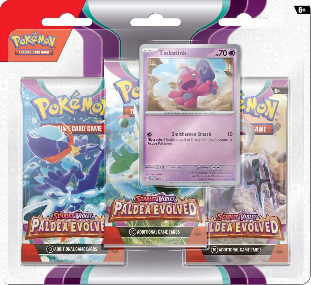 Pokemon TCG Scarlet & Violet Paldea Evolved - Three booster blister - Mastercoins