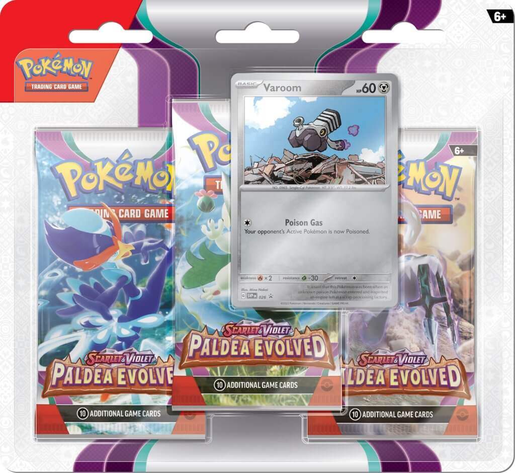 Pokemon TCG Scarlet & Violet Paldea Evolved - Three booster blister - Mastercoins