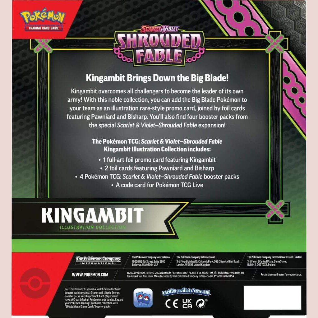 POKÉMON TCG Scarlet & Violet Shrouded Fable Kingambit Illustration Collection - Mastercoins