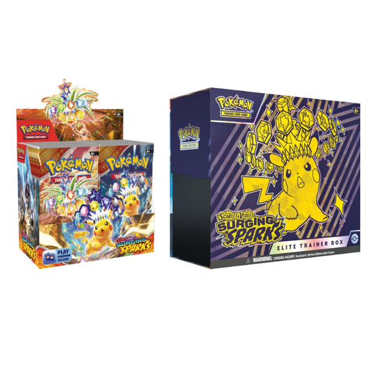 POKÉMON TCG Scarlet & Violet Surging Sparks Booster Box & ETB Bundle - Mastercoins