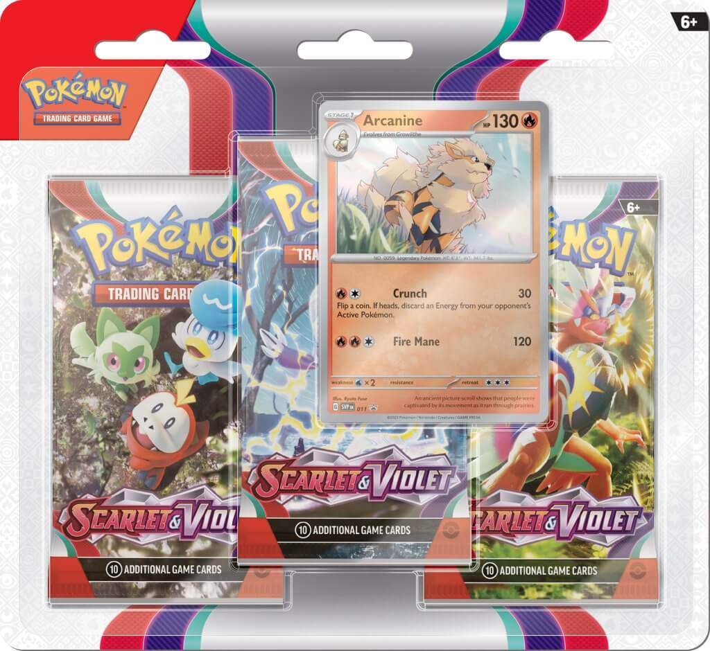 Pokemon TCG Scarlet & Violet - Three Booster Blister - Mastercoins